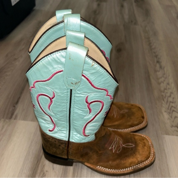 Old West Other - Old West Kids Turquoise and Brown Boots